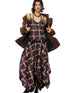 Floral Print Asymmetric Hem Slip Dress