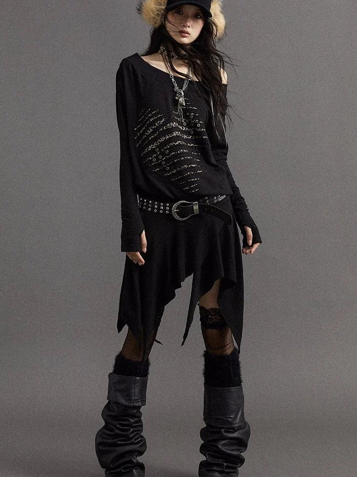 Punk Chic Rhinestone Leather Belt For Women Fashion Belt