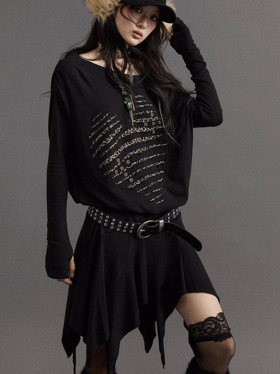Punk Chic Rhinestone Leather Belt For Women Fashion Belt
