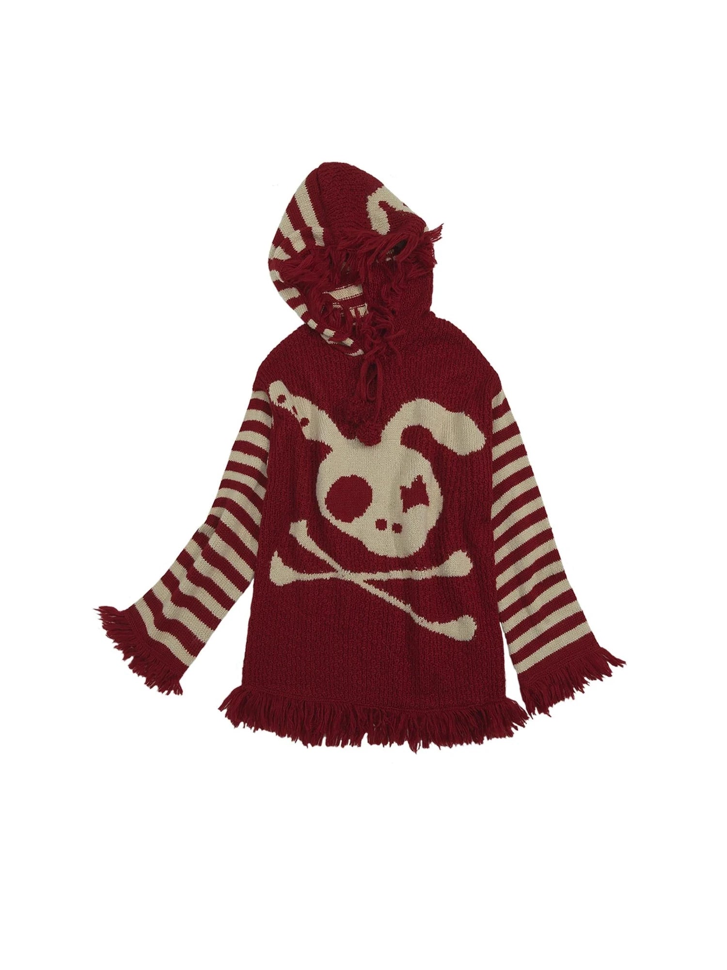 Punk Y2K Rebel Skull Rabbit Hooded Sweatshirt