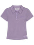 Glassine Polo Tee Slim Fit Breathable Short Sleeve Top