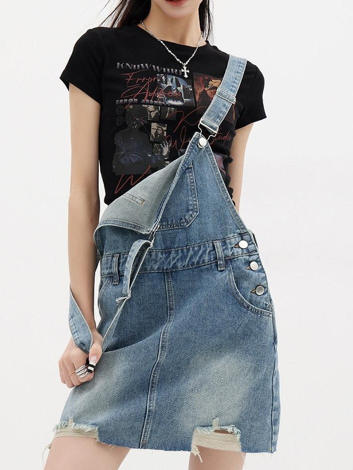 QIUQIU STUDIO Creative Letter And Figure Print Slim Fit Women&