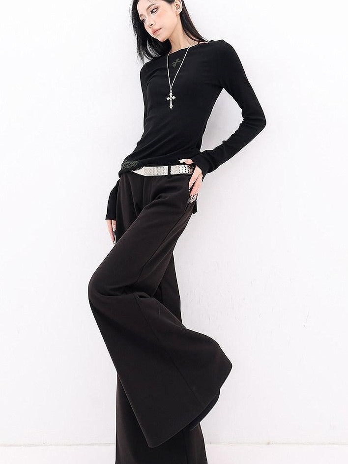 QIUQIU STUDIO Drapey Tailored Extra Long Flare Women&