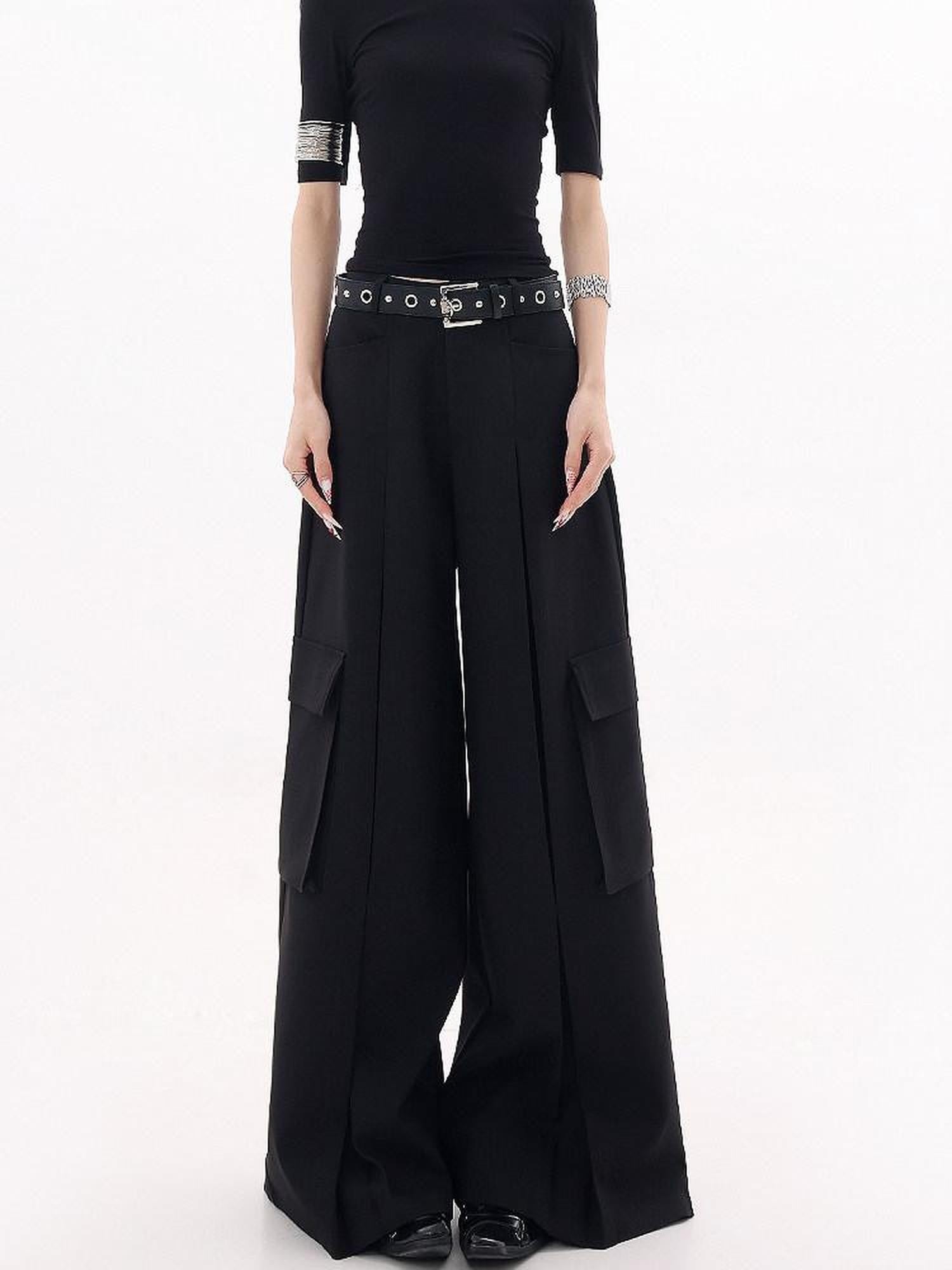 QIUQIU STUDIO Extra Long Multi Pocket Cargo Women&