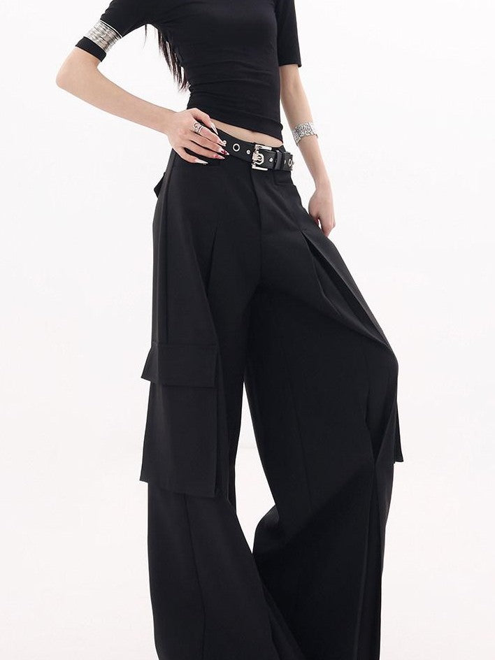 QIUQIU STUDIO Extra Long Multi Pocket Cargo Women&