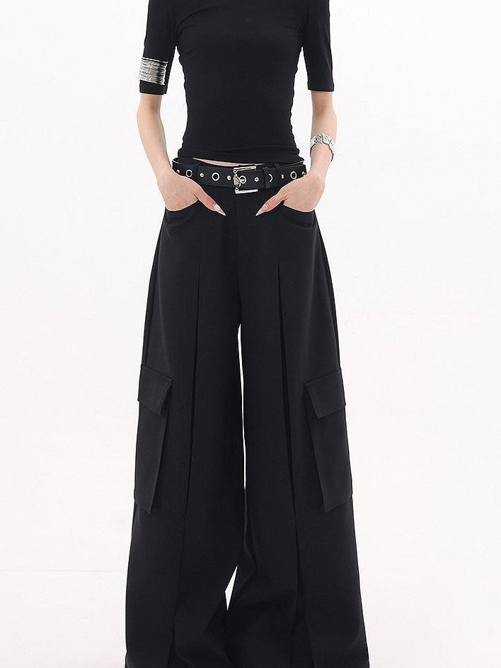 QIUQIU STUDIO Extra Long Multi Pocket Cargo Women&