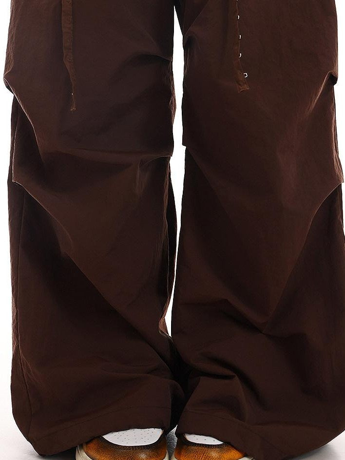 QIUQIU STUDIO Extra Long Slouchy Cuffed Cargo Pockets Women&