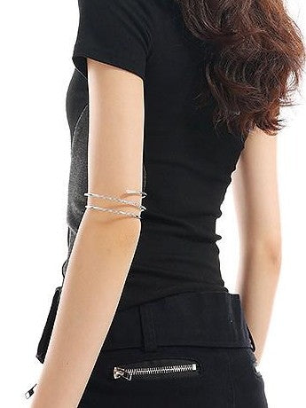 QIUQIU STUDIO Gray Black Colorblock Cropped Crewneck Set In Short Sleeve Women&