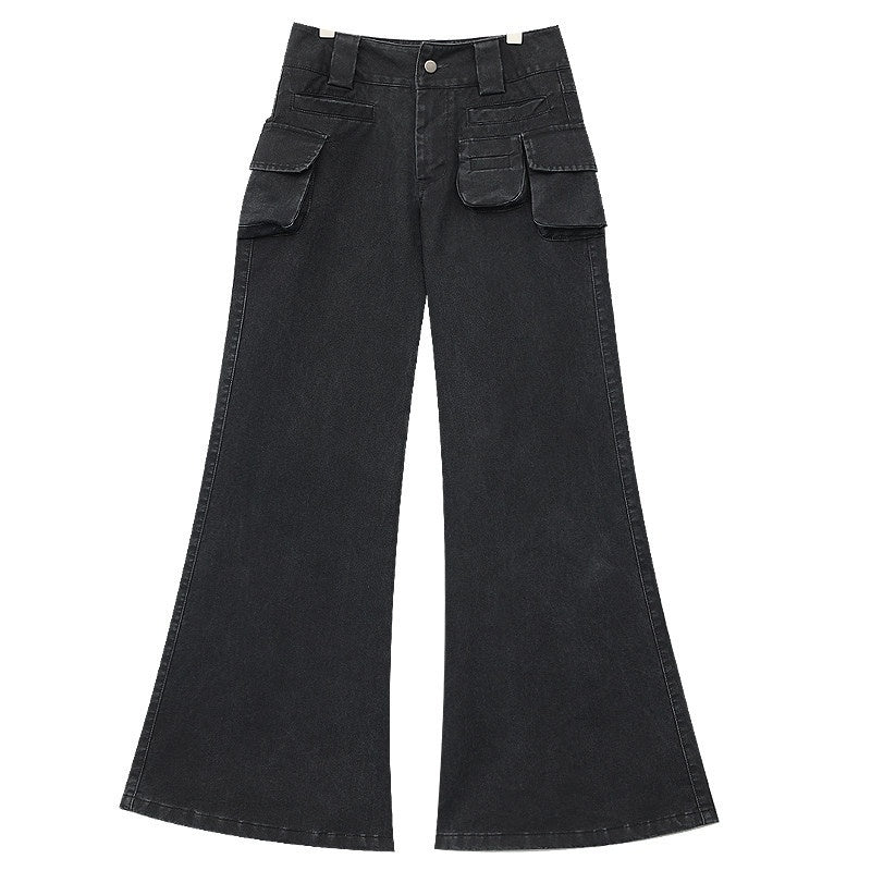 QIUQIU_STUDIO_High_Rise_Extra_Long_Workwear_Cargo_Pockets_Women&