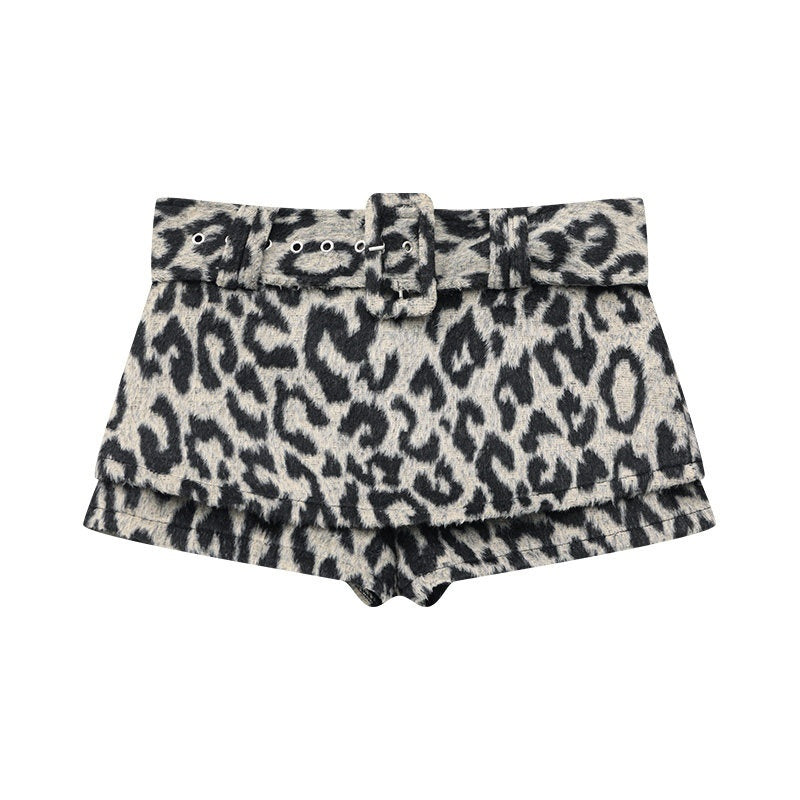 QIUQIU_STUDIO_Leopard_Print_Faux_Two_Piece_Mid_Waist_Slim_Hip_Hugging_Women&