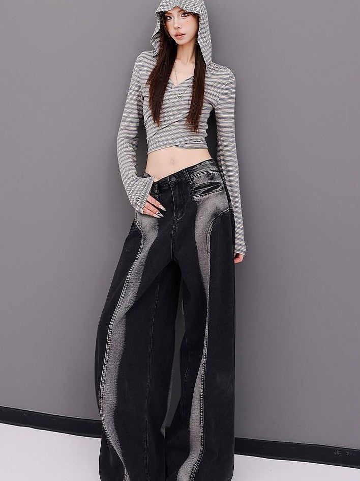 QIUQIU STUDIO Tall Contrast Gradient Patchwork Women&