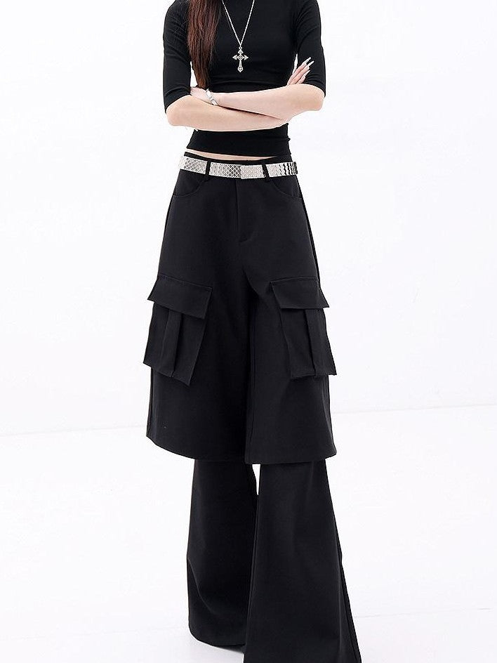 QIUQIU STUDIO Tall Extra Long Faux Two Piece Tailored Women&