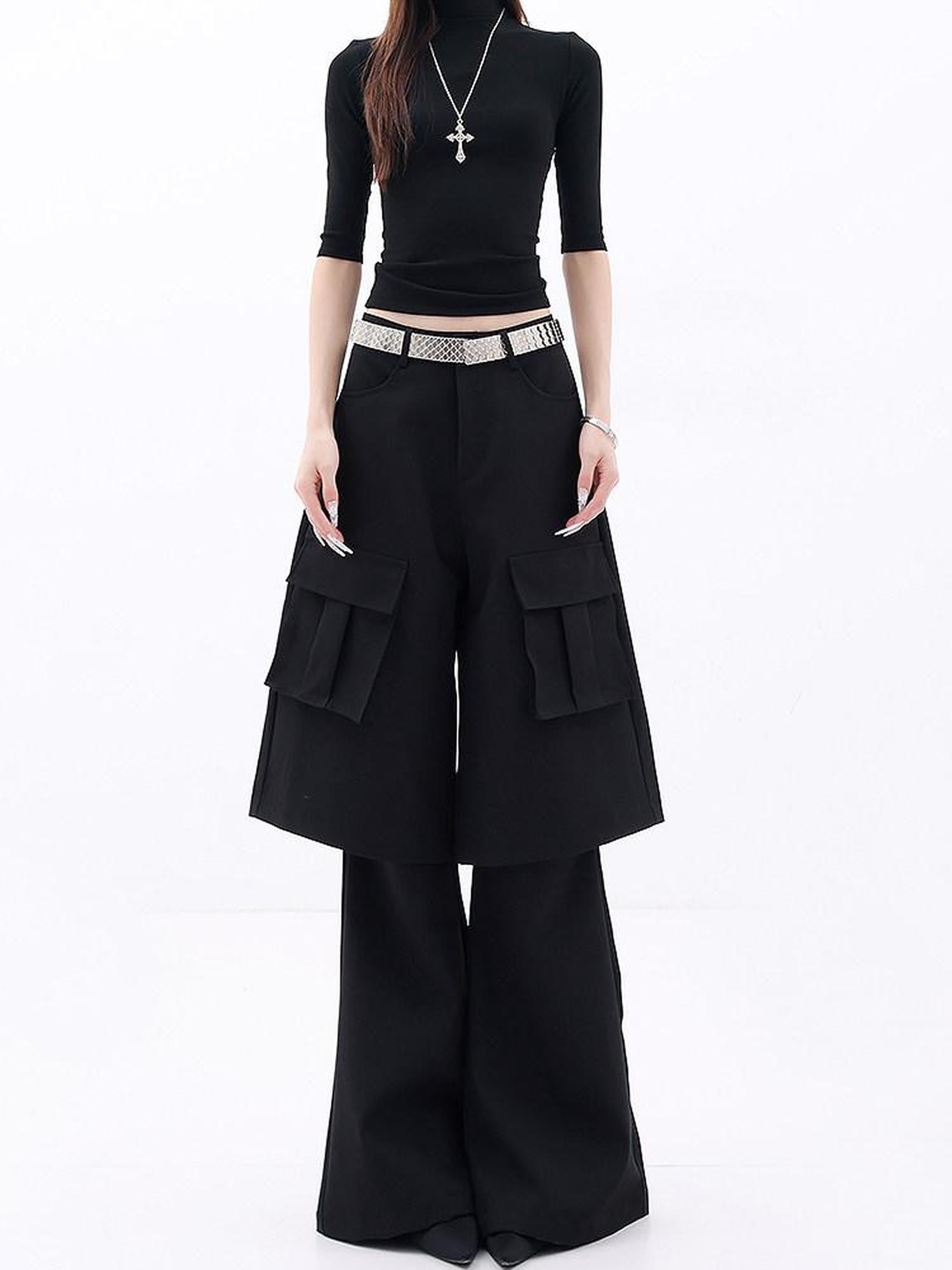 QIUQIU STUDIO Tall Extra Long Faux Two Piece Tailored Women&