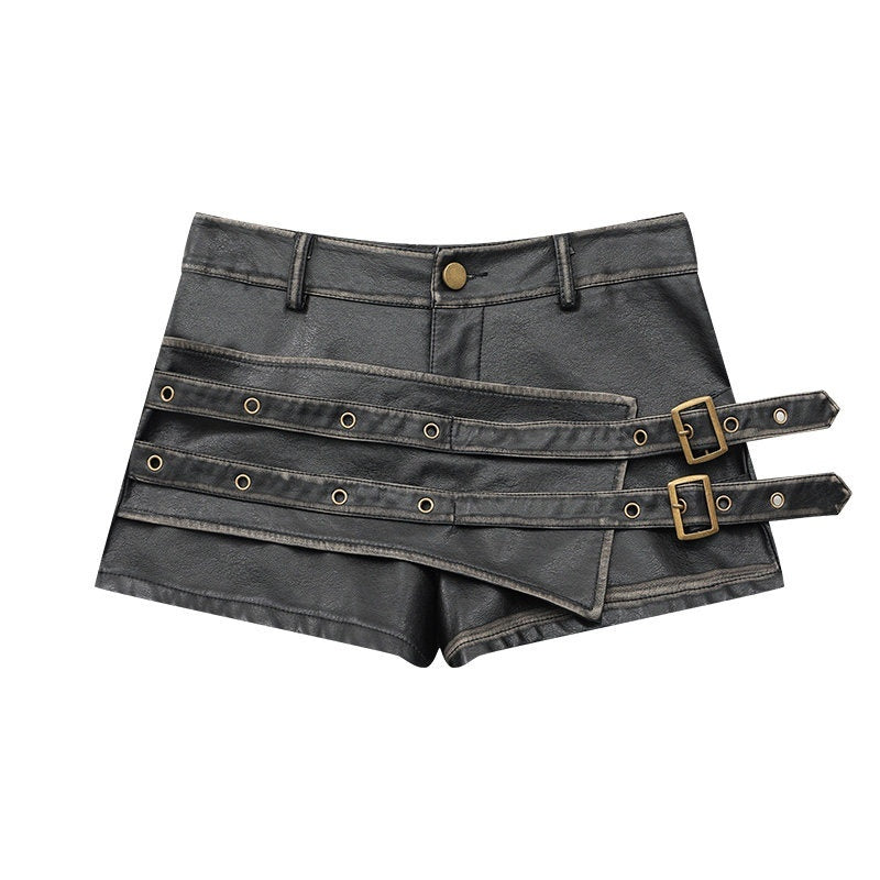 QIUQIU_STUDIO_Vintage_Distressed_A_Line_Wide_Leg_Women&