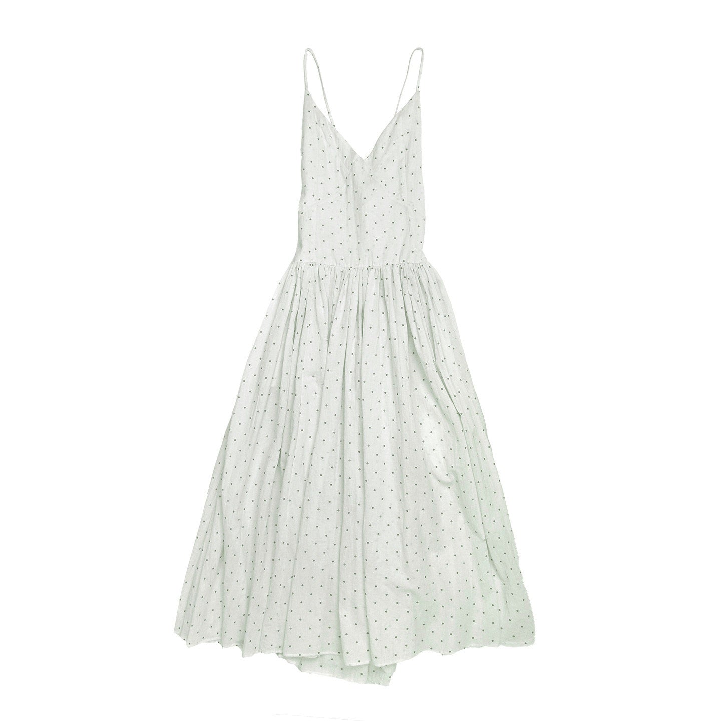 QUORRA_S_CHORD_Aqua_Polka_Dot_Backless_Pleated_Women&