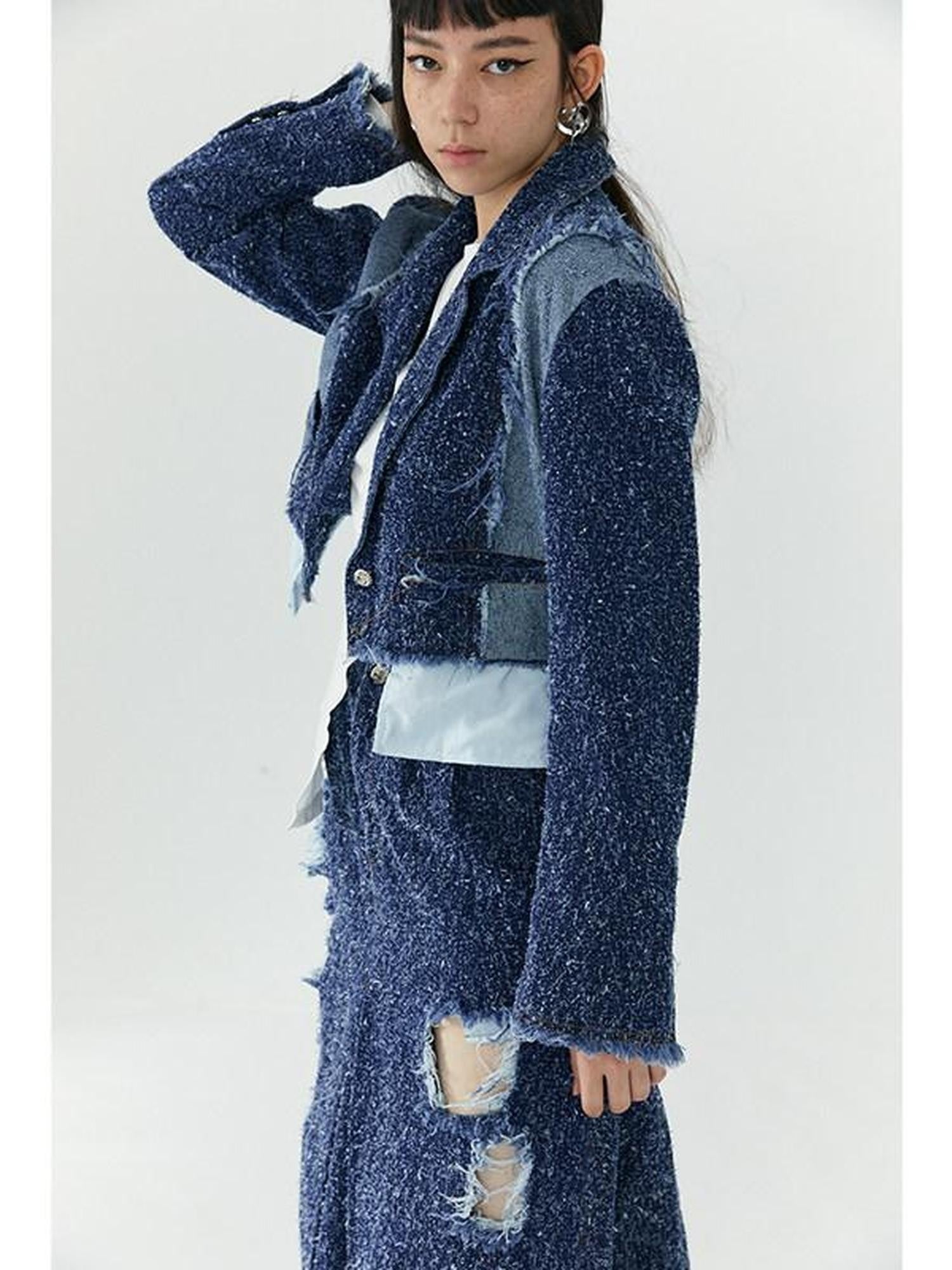 QUORRA S CHORD Cropped Patchwork Deconstructed Women&