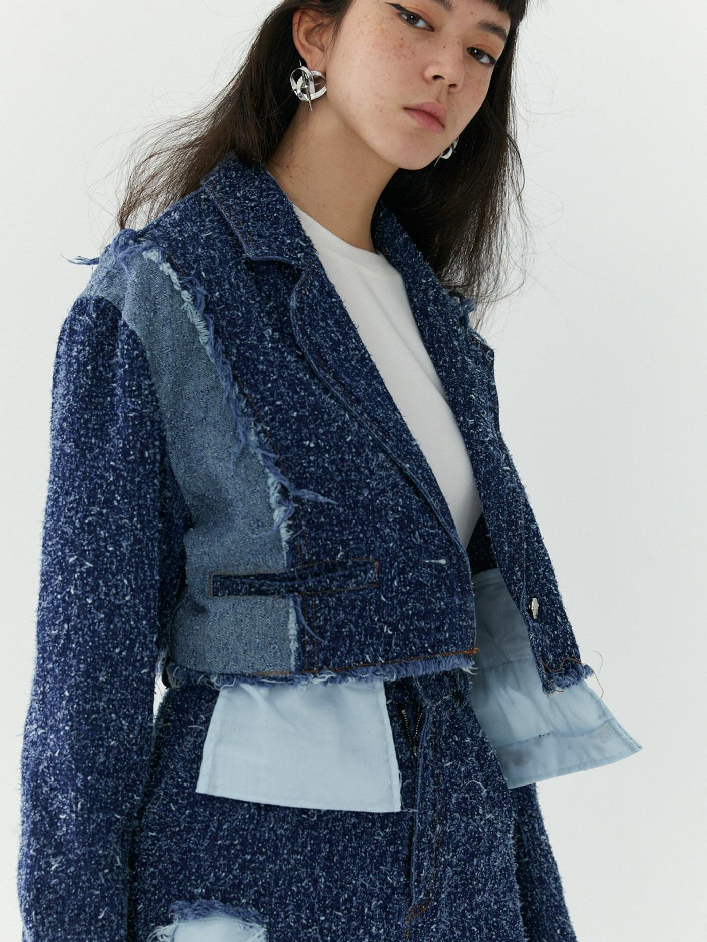 QUORRA S CHORD Cropped Patchwork Deconstructed Women&
