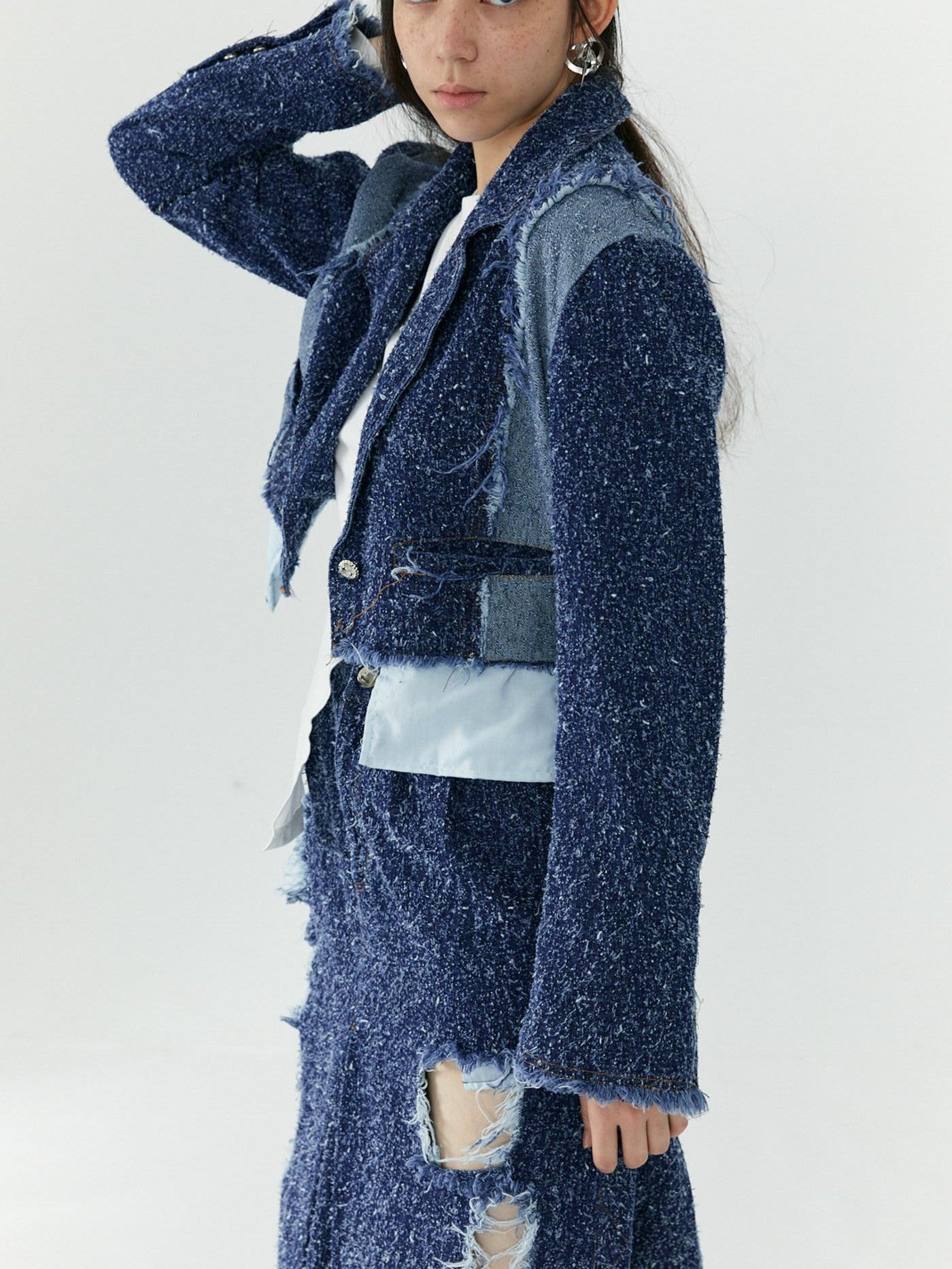 QUORRA S CHORD Cropped Patchwork Deconstructed Women&
