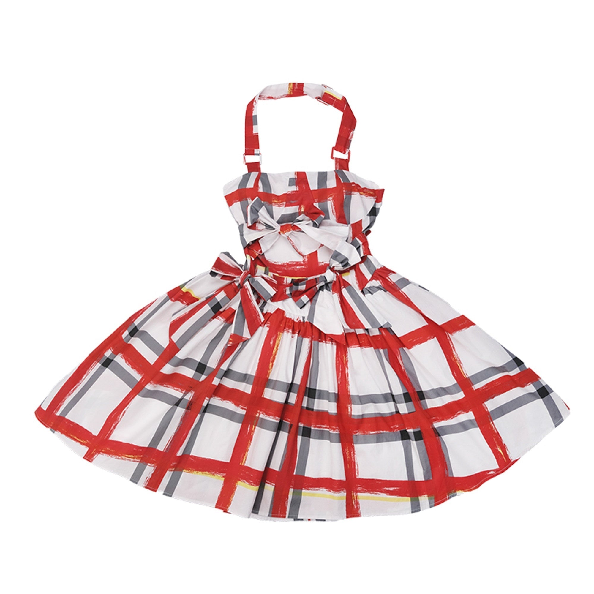 QUORRA_S_CHORD_Graffiti_Plaid_Bow_Punk_Puffy_Women&