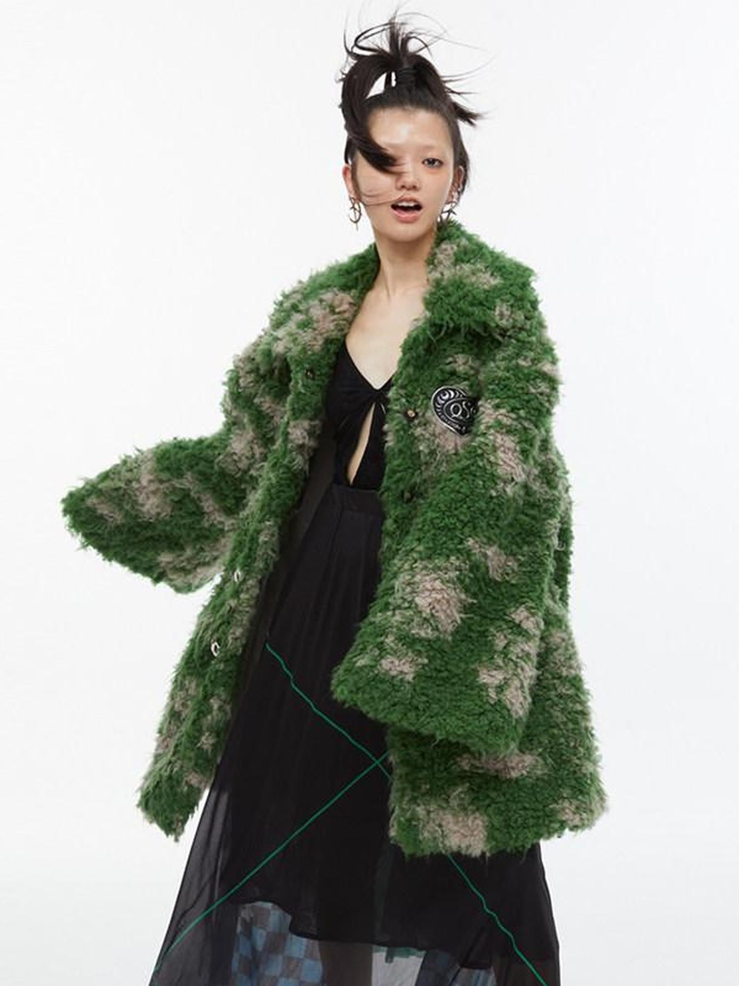 QUORRA S CHORD Moss Green Tie Dye Oversized Women&