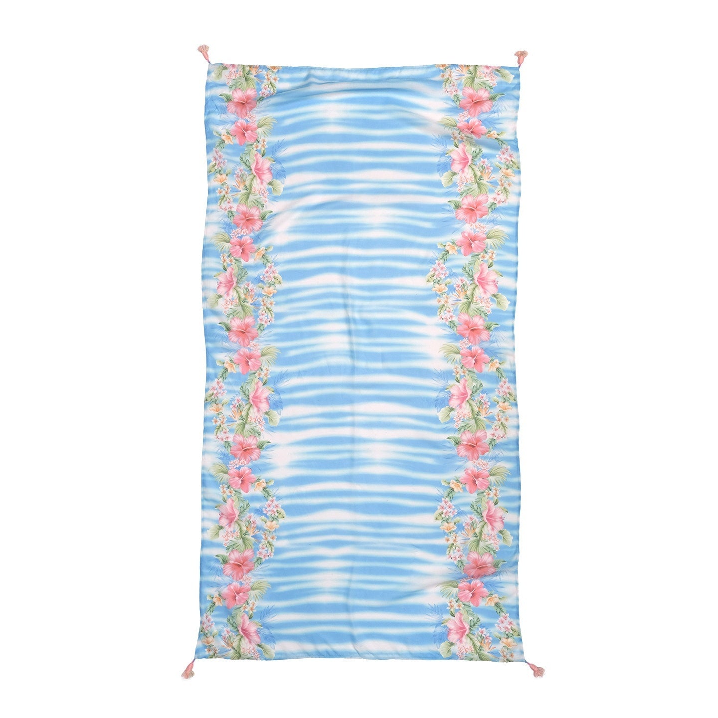 QUORRA_S_CHORD_Pink_Hibiscus_Floral_Wave_Pattern_Tassel_Versatile_Women&