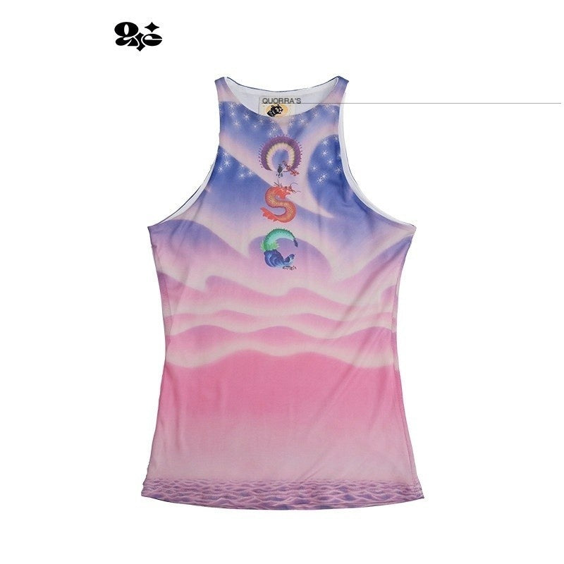 QUORRA_S_CHORD_Sunset_Pink_Dreamy_Floral_Bird_Print_Chinese_Street_Style_Women&