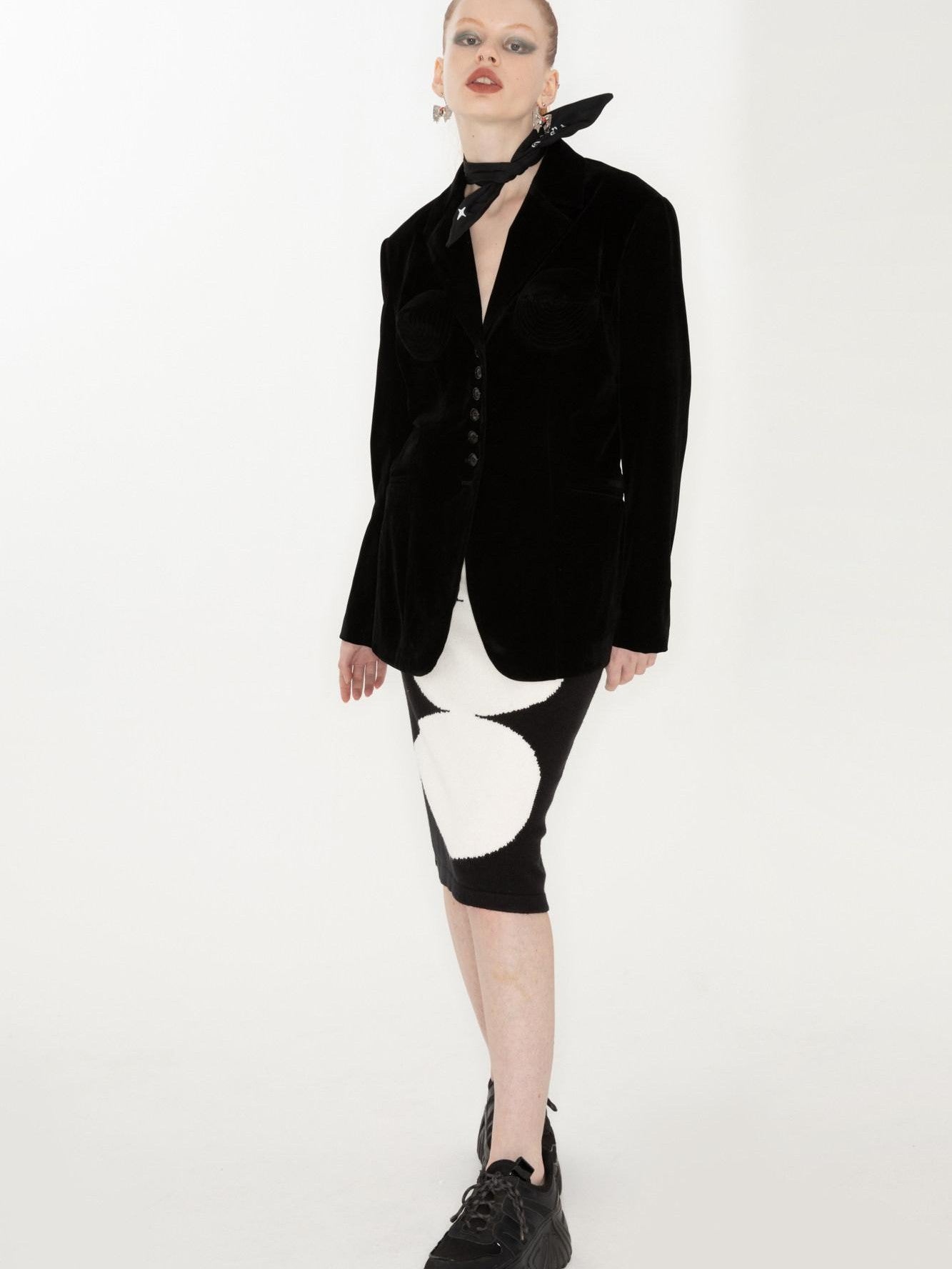QUORRA S CHORD Vintage Modern Cone Bustier Sculpted Tailoring Women&
