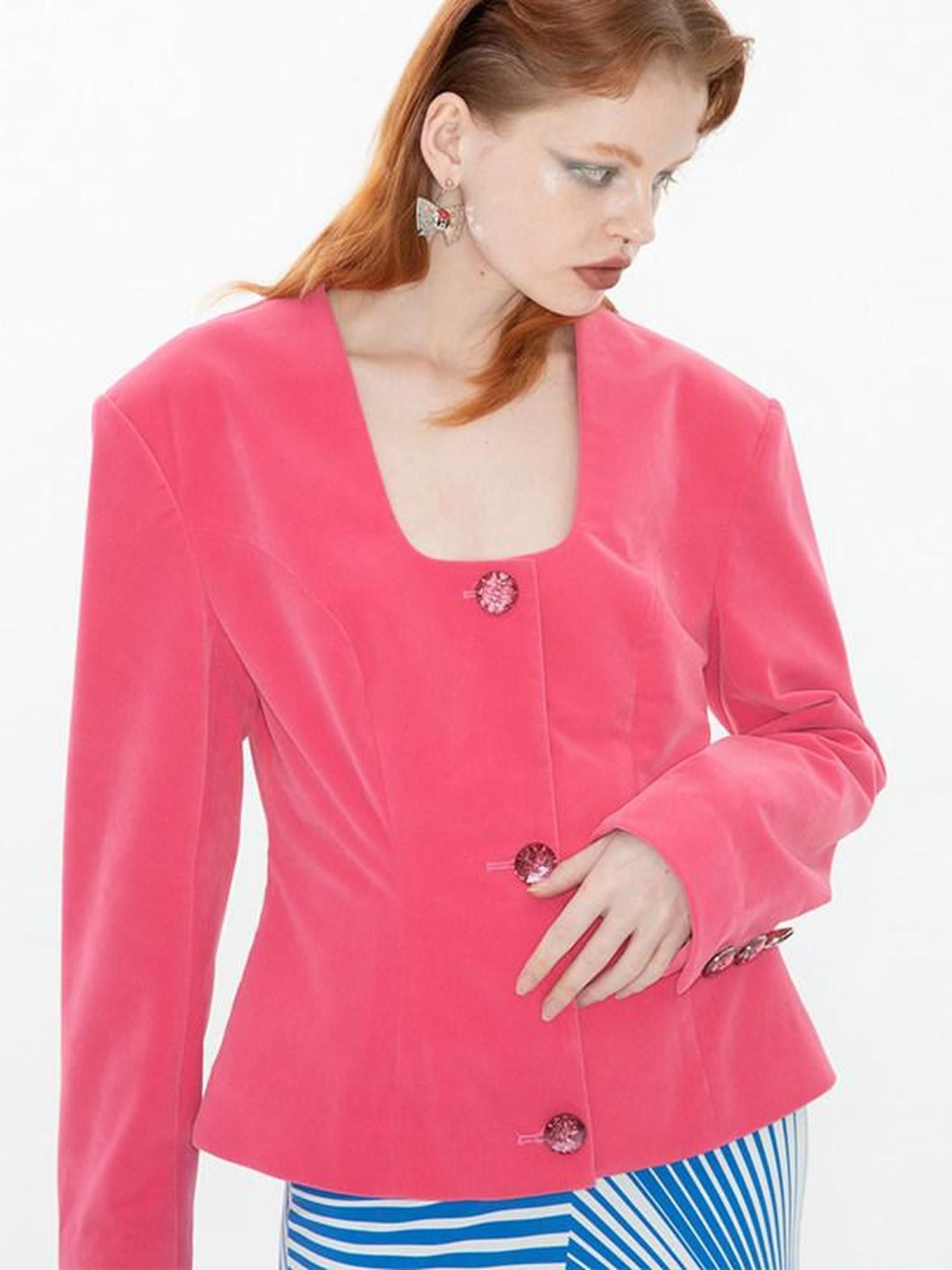 QUORRA S CHORD Vintage Relaxed Waist Cinched Low Square Neck Women&