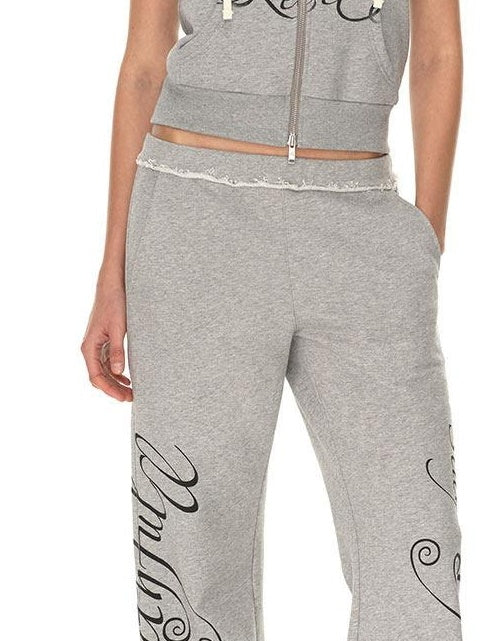 RUN TO THE FUTURE 3D Embellished Letter Print Straight Fit Sleeveless Zip Cotton Women Hoodies