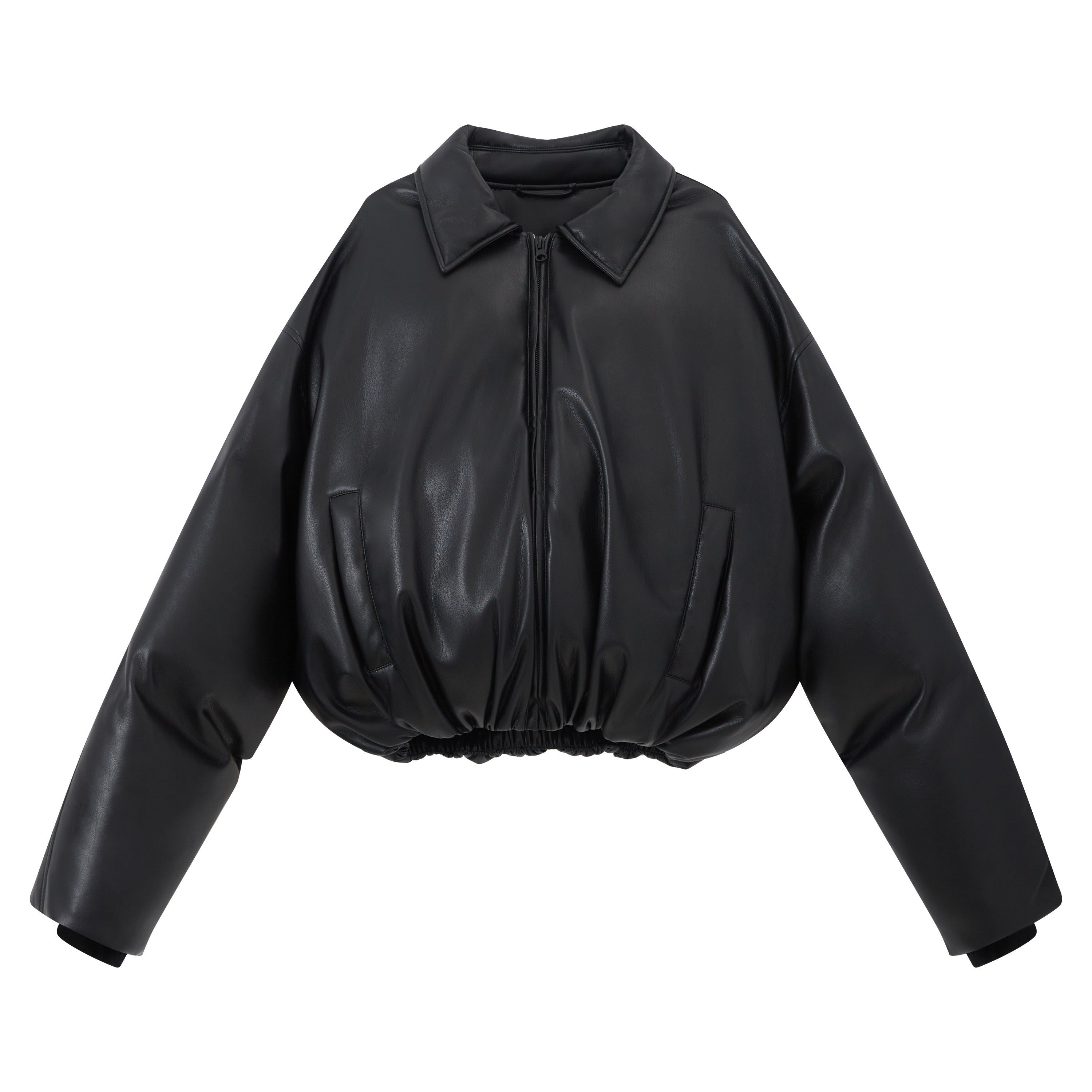 RUN TO THE FUTURE 90% White Duck Down Warm Vintage Commuter Straight Pu Zipper Down Jackets