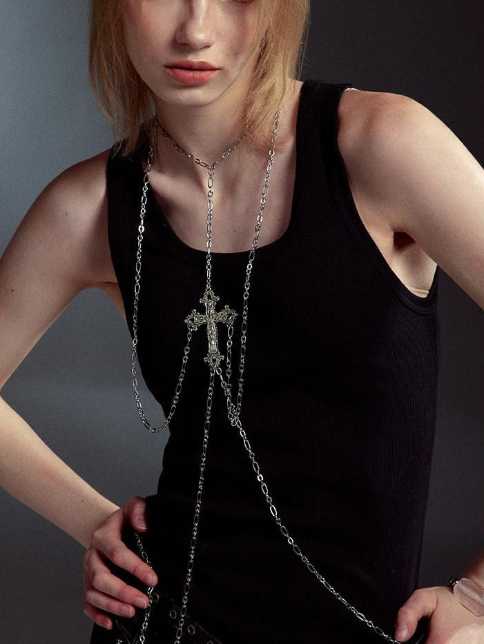 RUN TO THE FUTURE Adjustable Original Women Titanium Steel Clavicle Necklace Clothing Accessories