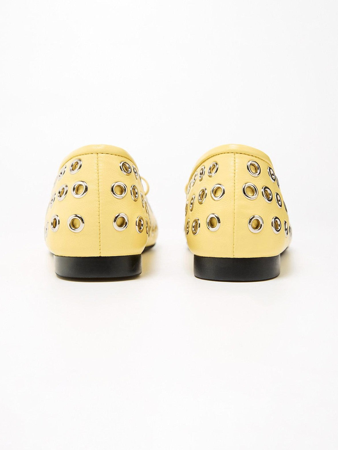 RUN TO THE FUTURE Black Studded Cutout Mary Jane Women&