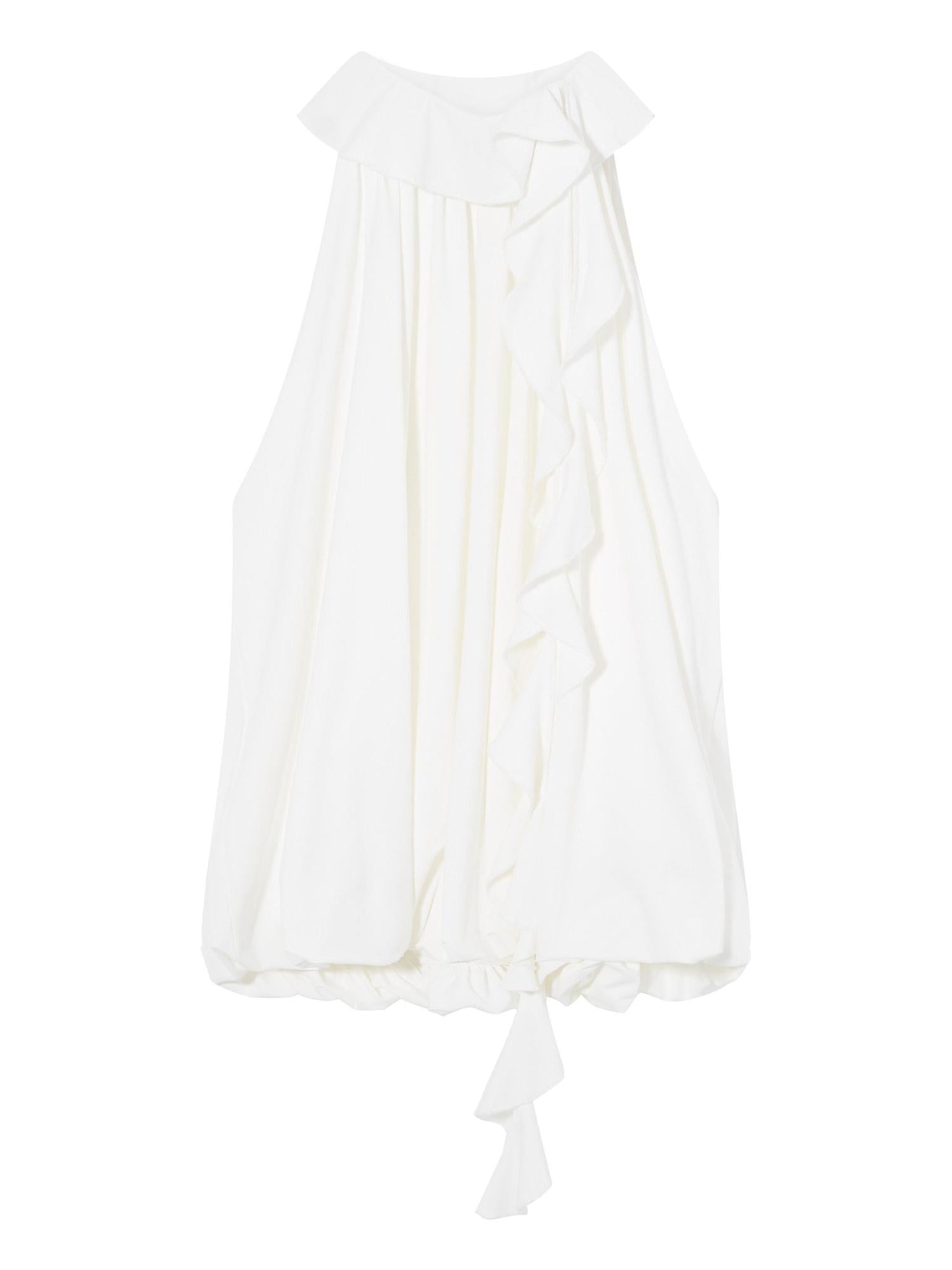 RUN TO THE FUTURE Breathable Loose Halter Nylon Spandex Travel Women Ivory Lilac Camisoles