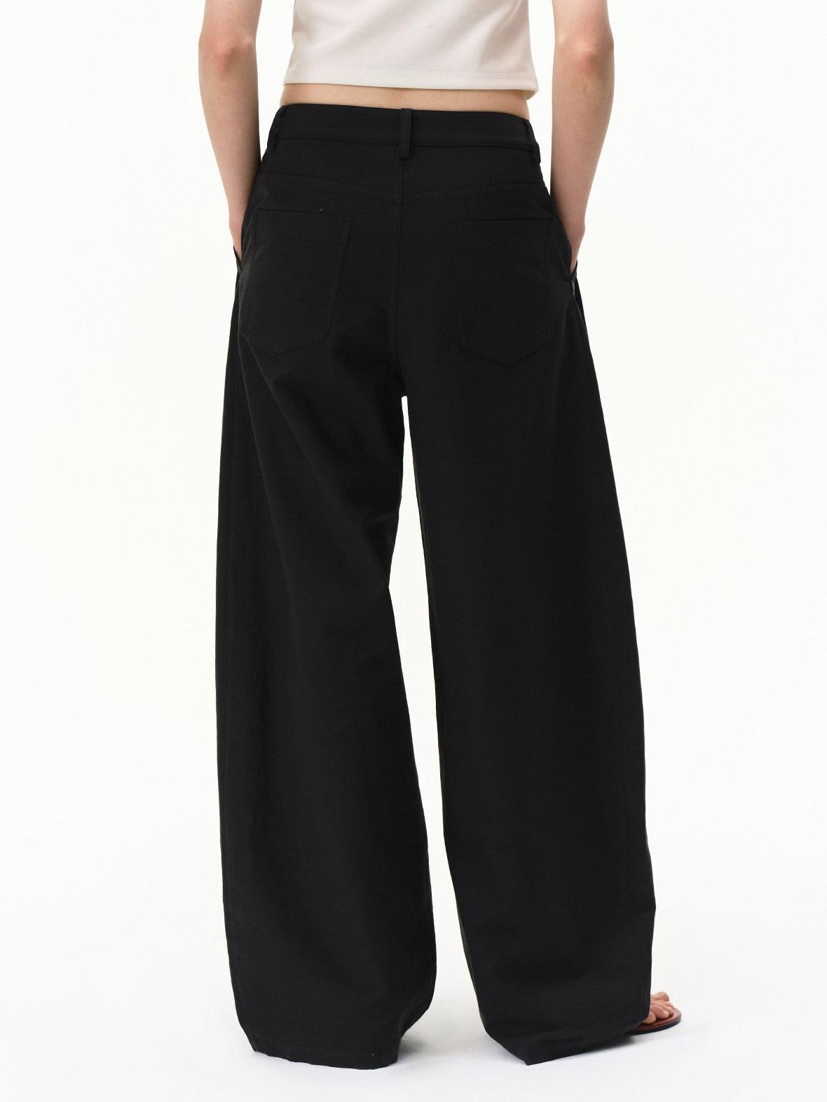 RUN TO THE FUTURE Khaki Vintage Pleated Women&