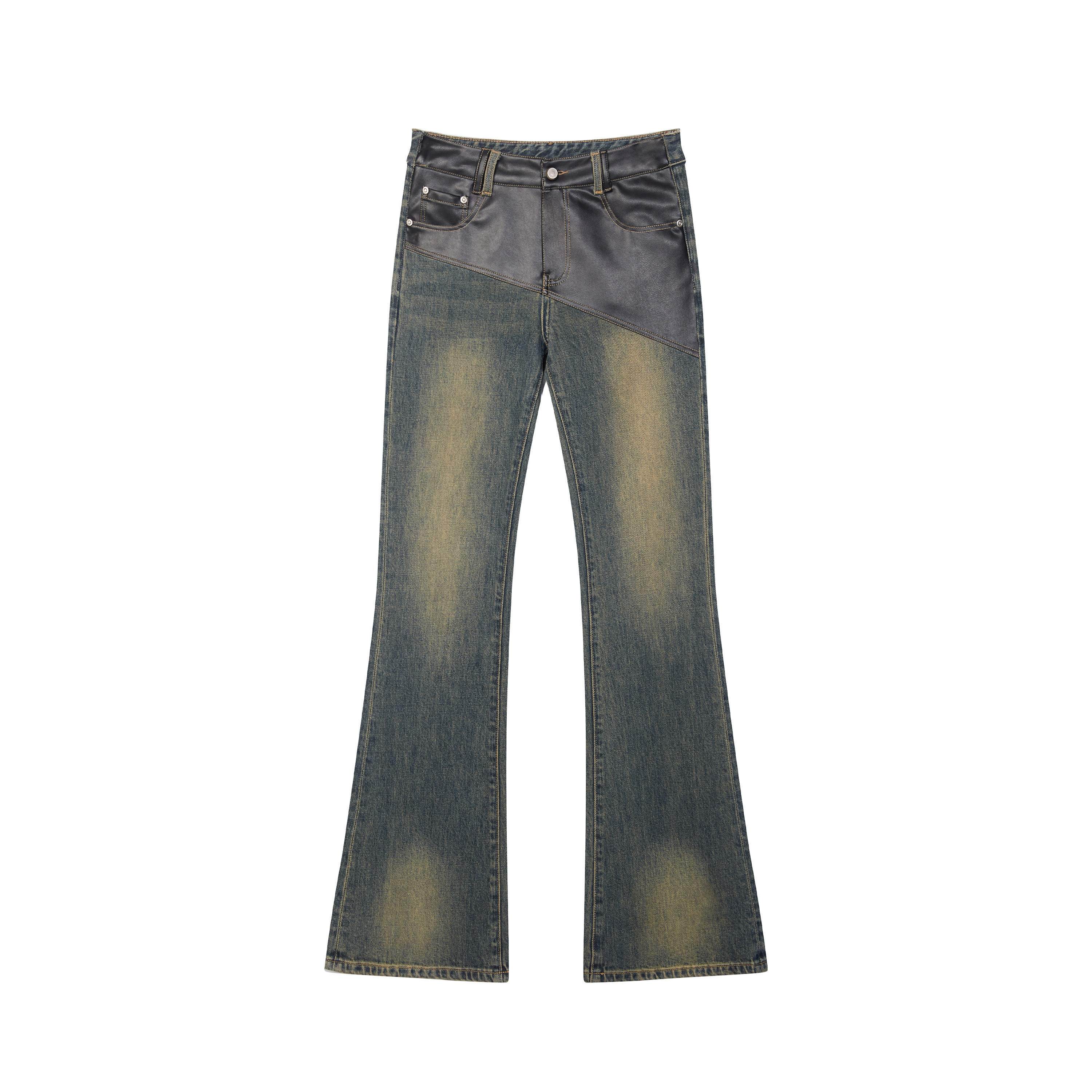 RUN_TO_THE_FUTURE_Micro_Stretch_Vintage_Low_Rise_Slim_Fit_Women_Dark_Wash_Denim_Flare_Jeans_MISSTT