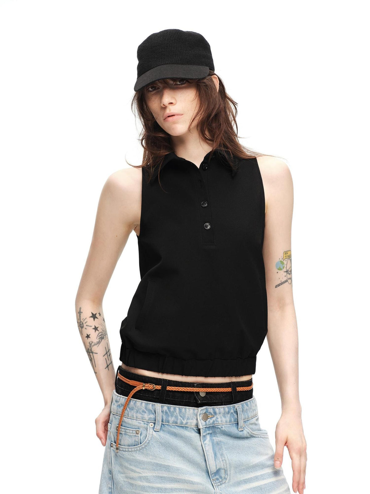 RUN TO THE FUTURE Retro Modern Double Breasted Cape Two Piece Women&