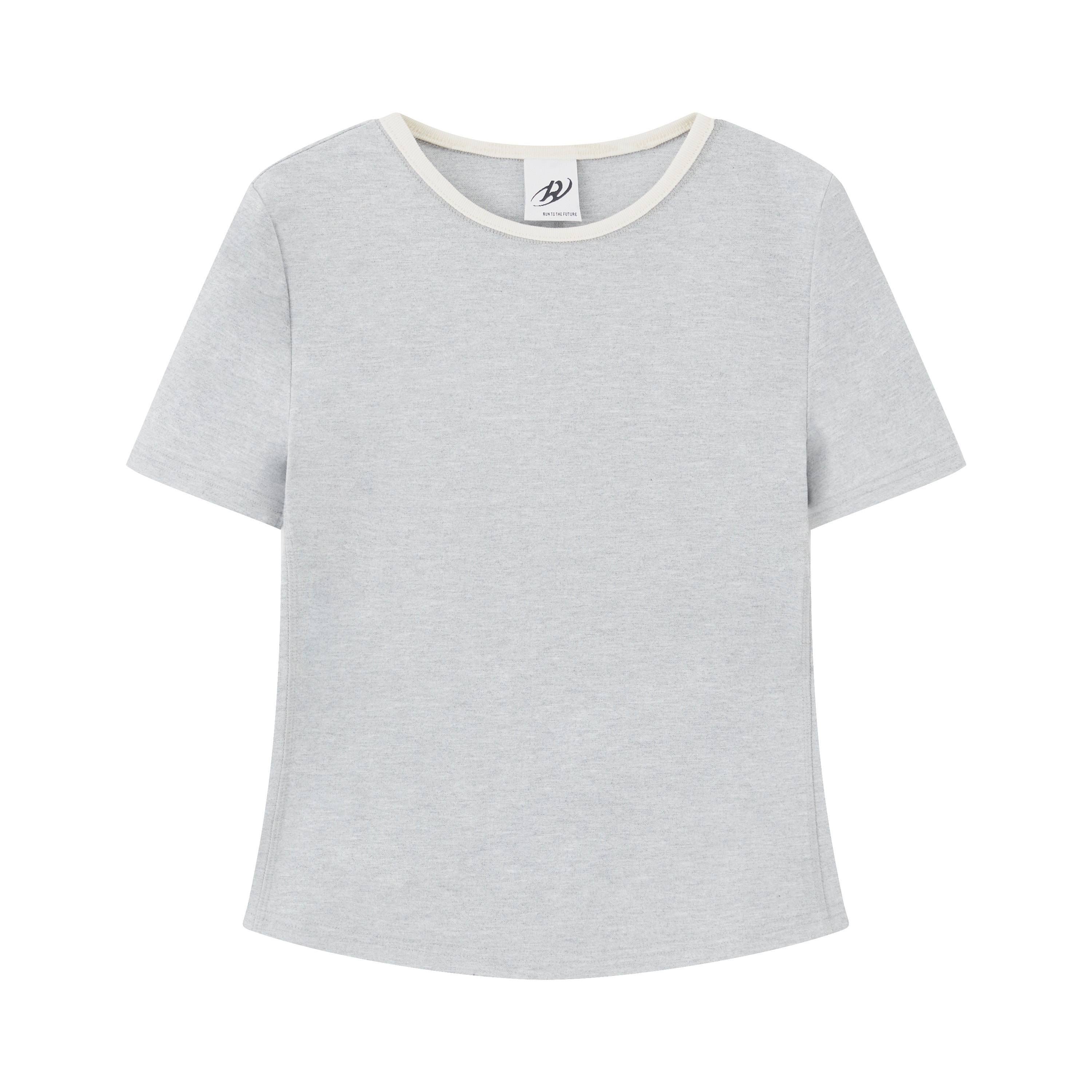 RUN_TO_THE_FUTURE_Stretch_Viscose_Blend_Vintage_Commuter_Slim_Short_Sleeve_Round_Neck_Crop_Tops_MISSTT