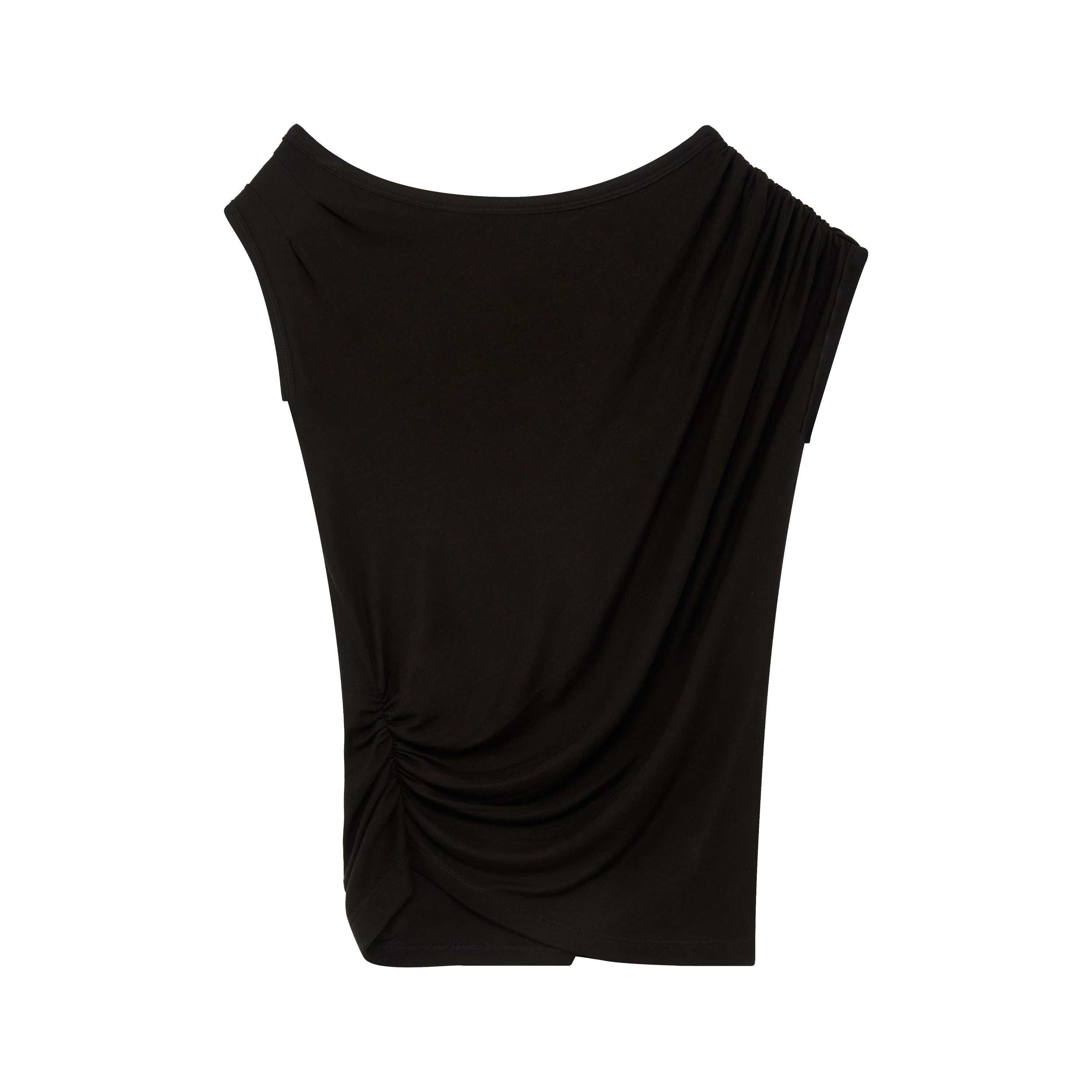 RUN_TO_THE_FUTURE_Striped_Asymmetrical_One_Shoulder_Pleated_Women&