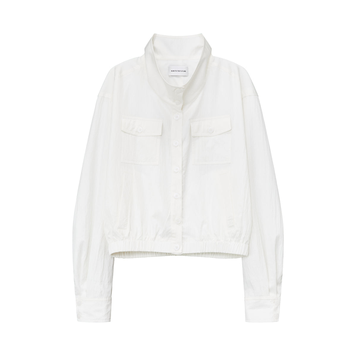 RUN_TO_THE_FUTURE_Vintage_High_Collar_Loose_Double_Pocket_Women&