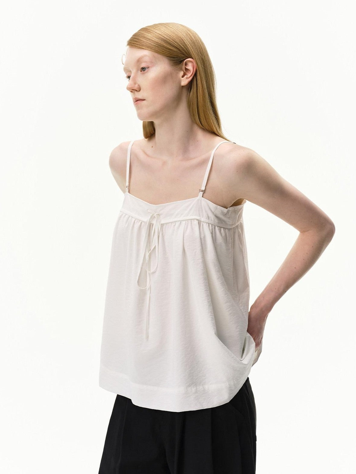 RUN TO THE FUTURE White Leopard Print Ruched Drawstring Tie Women&