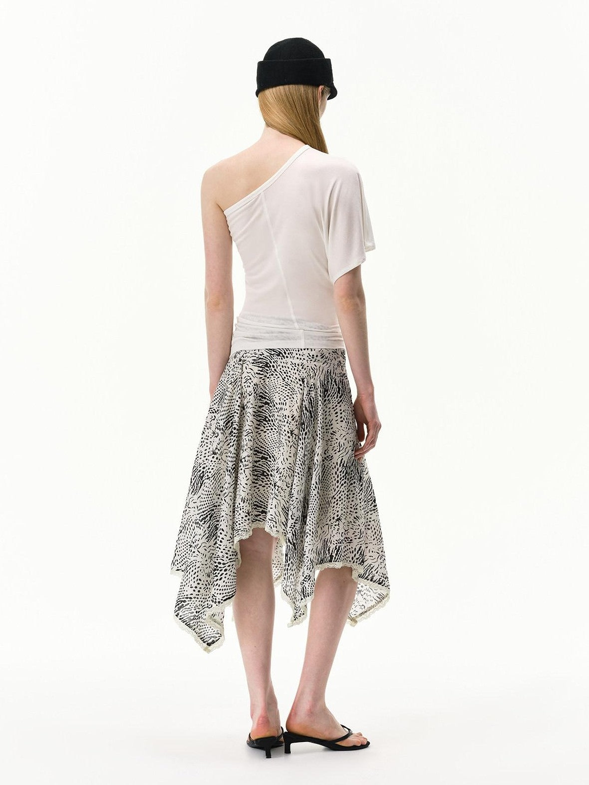 RUN TO THE FUTURE Zebra Print Irregular Lace Cool Touch Women&