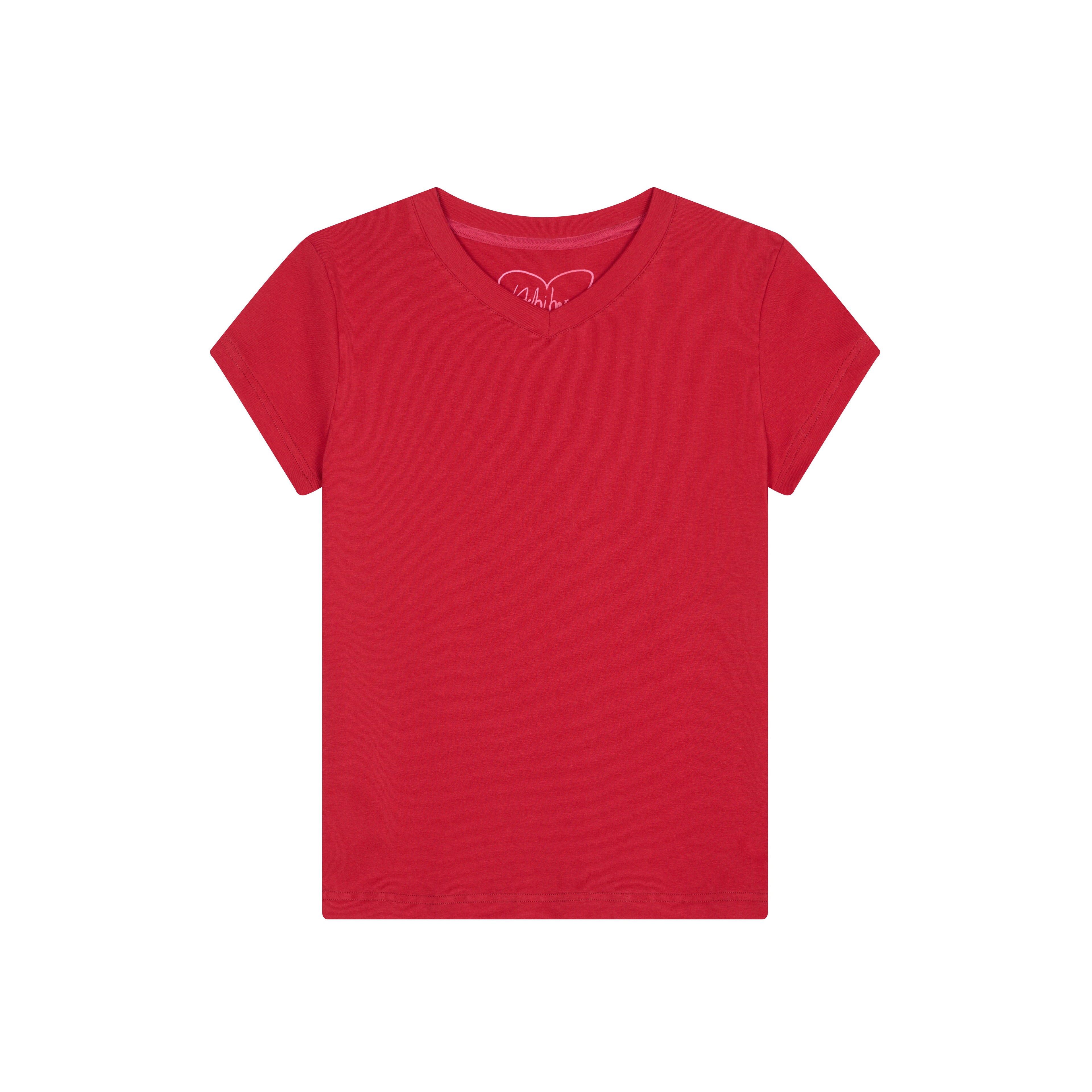 Achihara Jelly V-Neck Stretch Tee