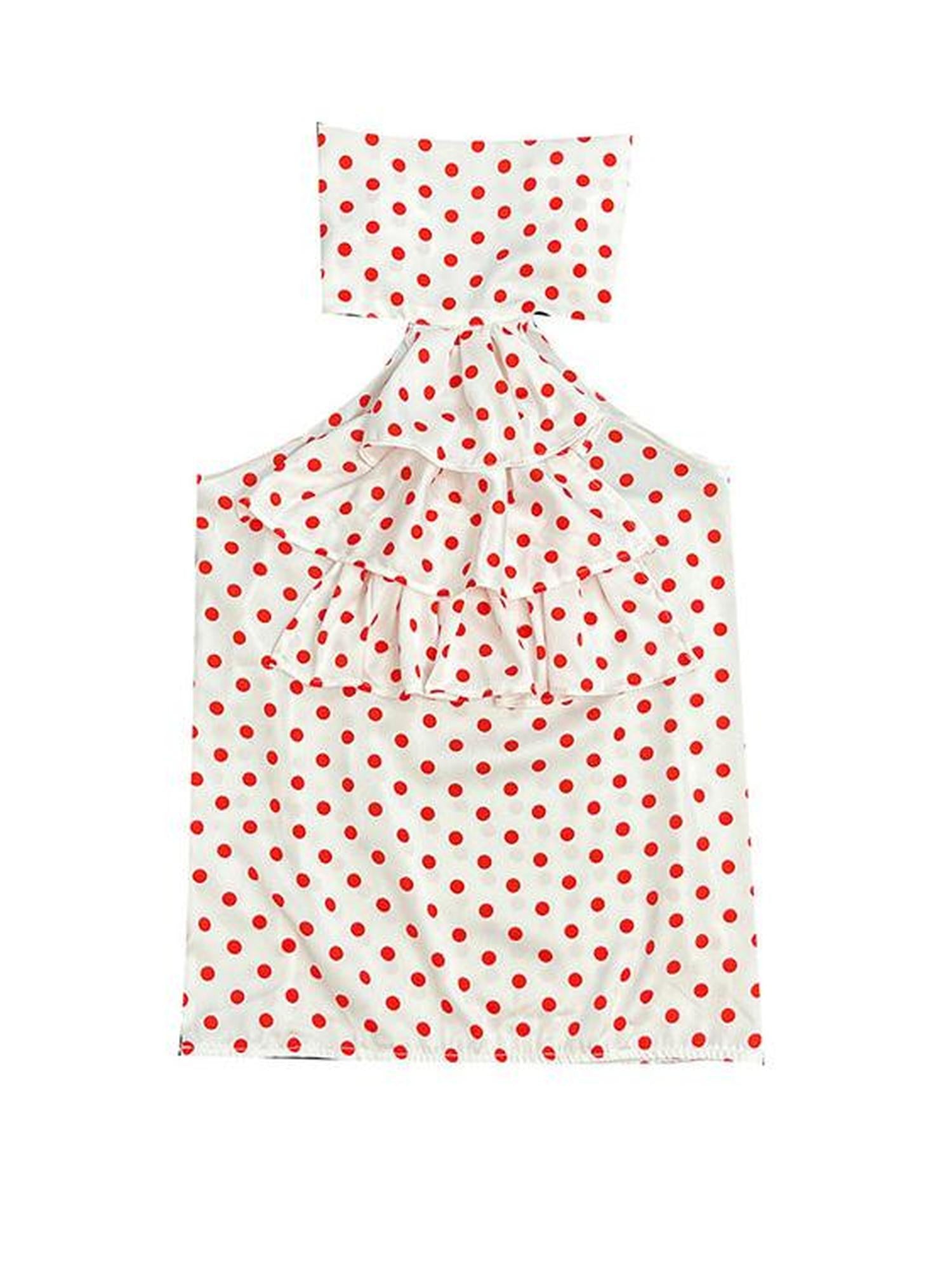 Ttsunami Red White Polka Dot Summer Backless Halter Camisole Top