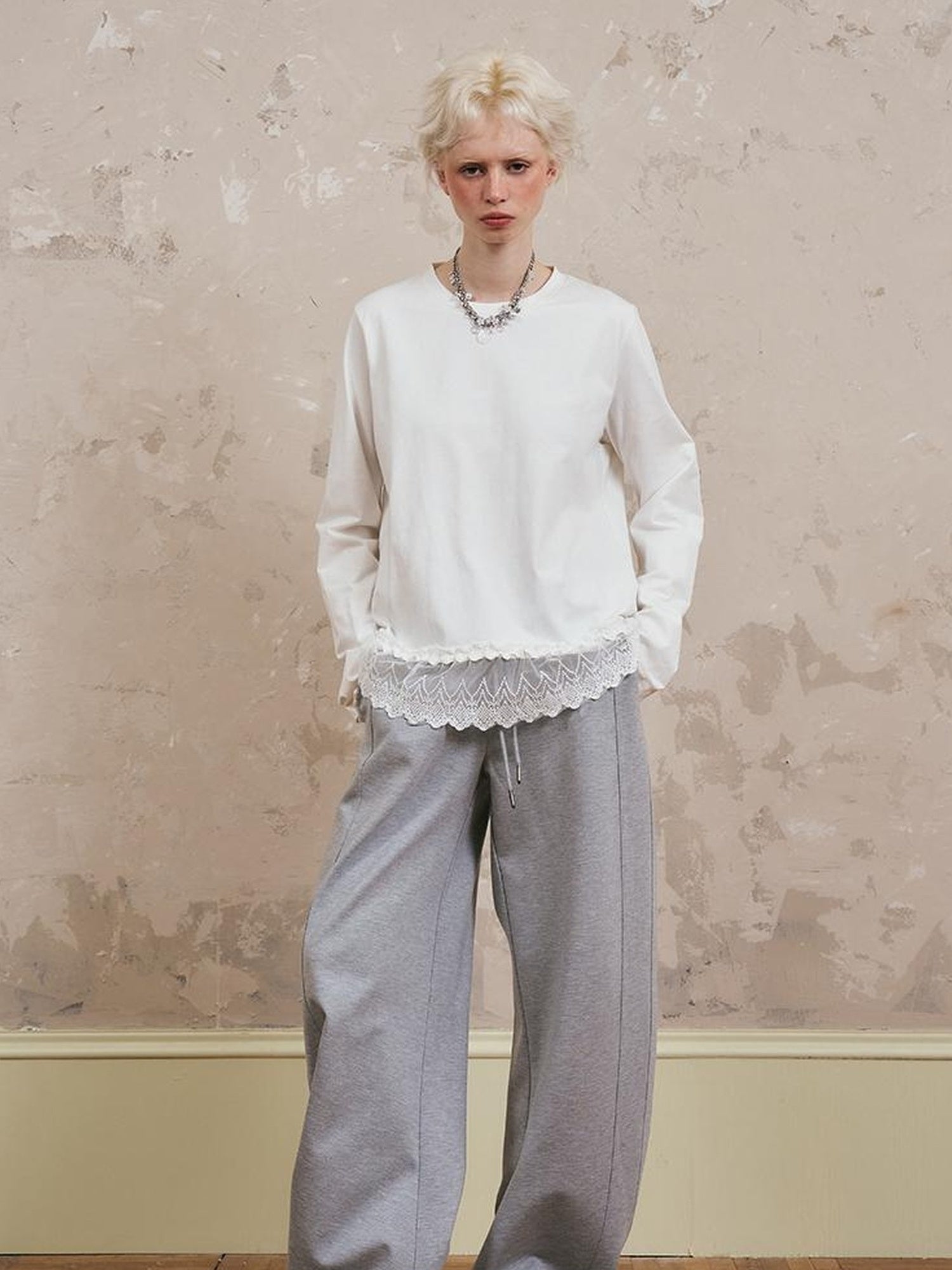 Relaxed Fit Stripe Waist Jogger Pants