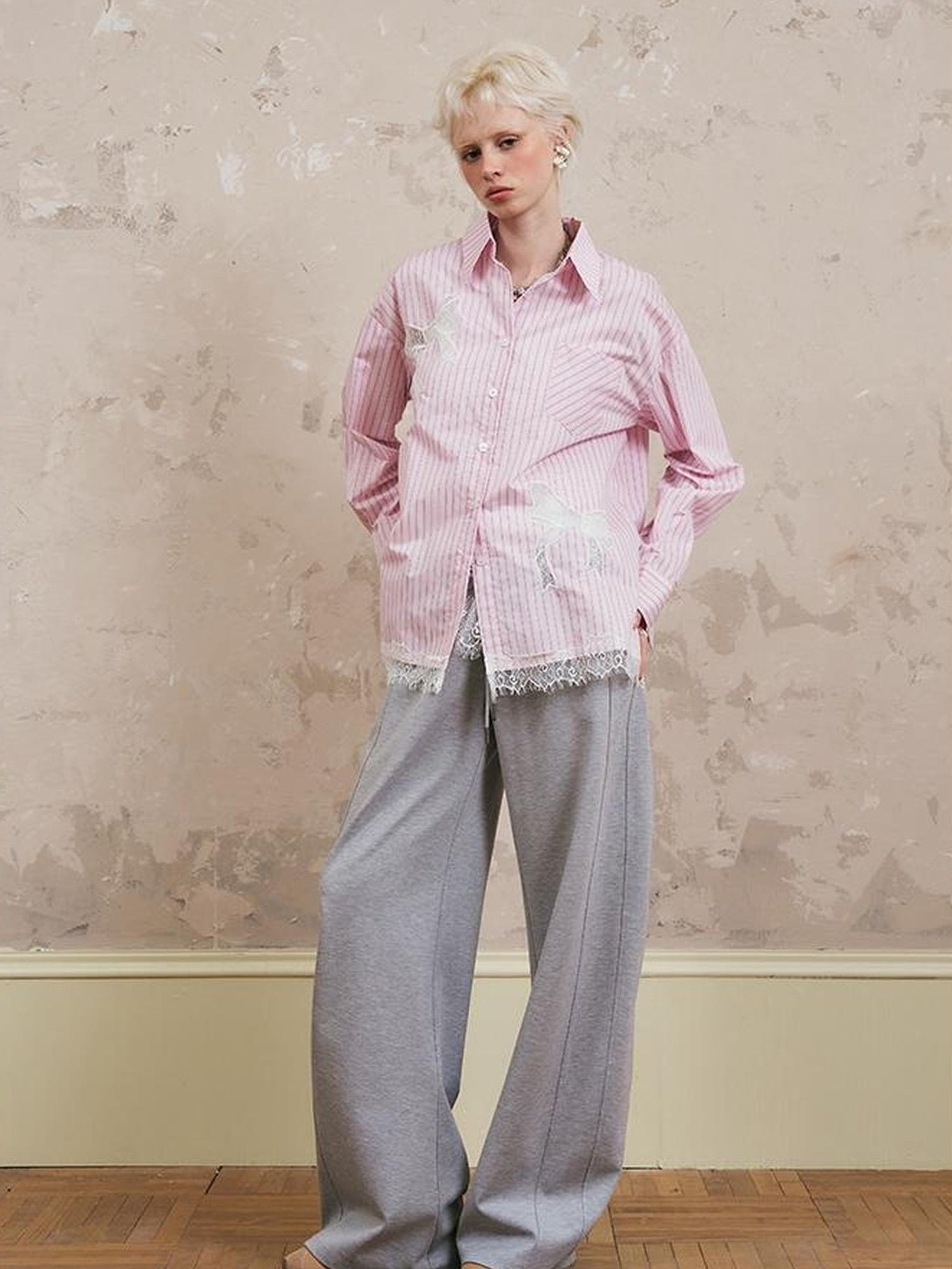 Relaxed Fit Stripe Waist Jogger Pants