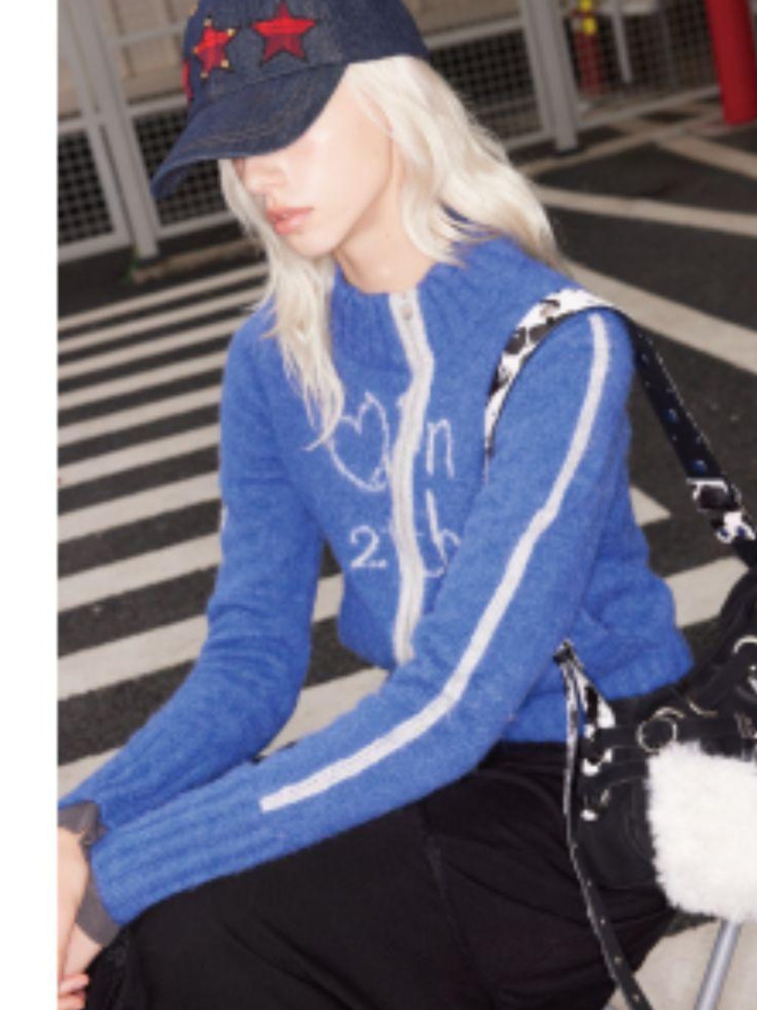 2th Desire Removable Star Heart Patch Snapback Baseball Cap With Studs Letters