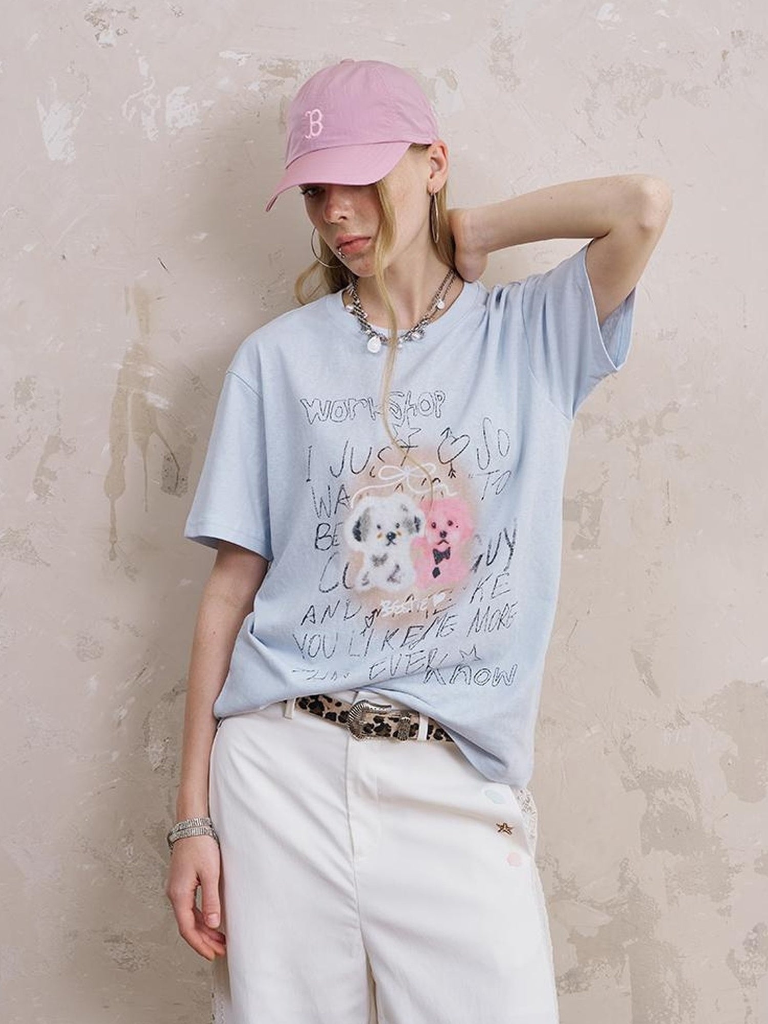 DIDDI MODA Retro Puppy Tee Cat Play Shirt
