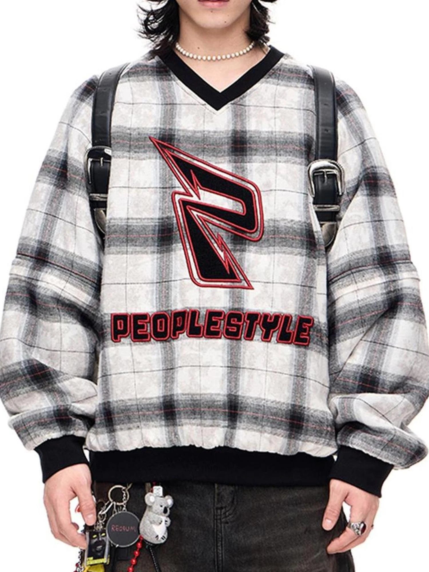 Retro Star Embroidery Wool Baseball Cap Grey Elastic