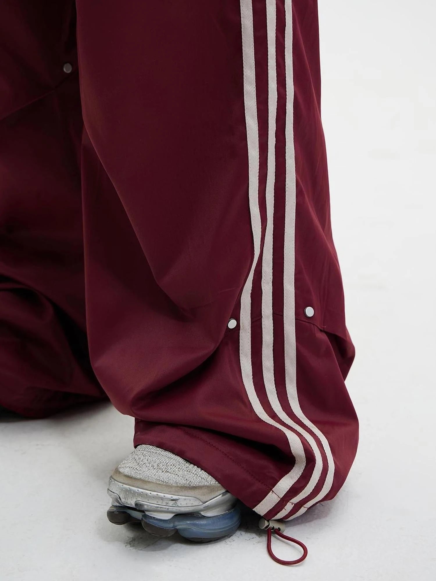 Retro Striped Wide Leg Quick Dry Parachute Pants