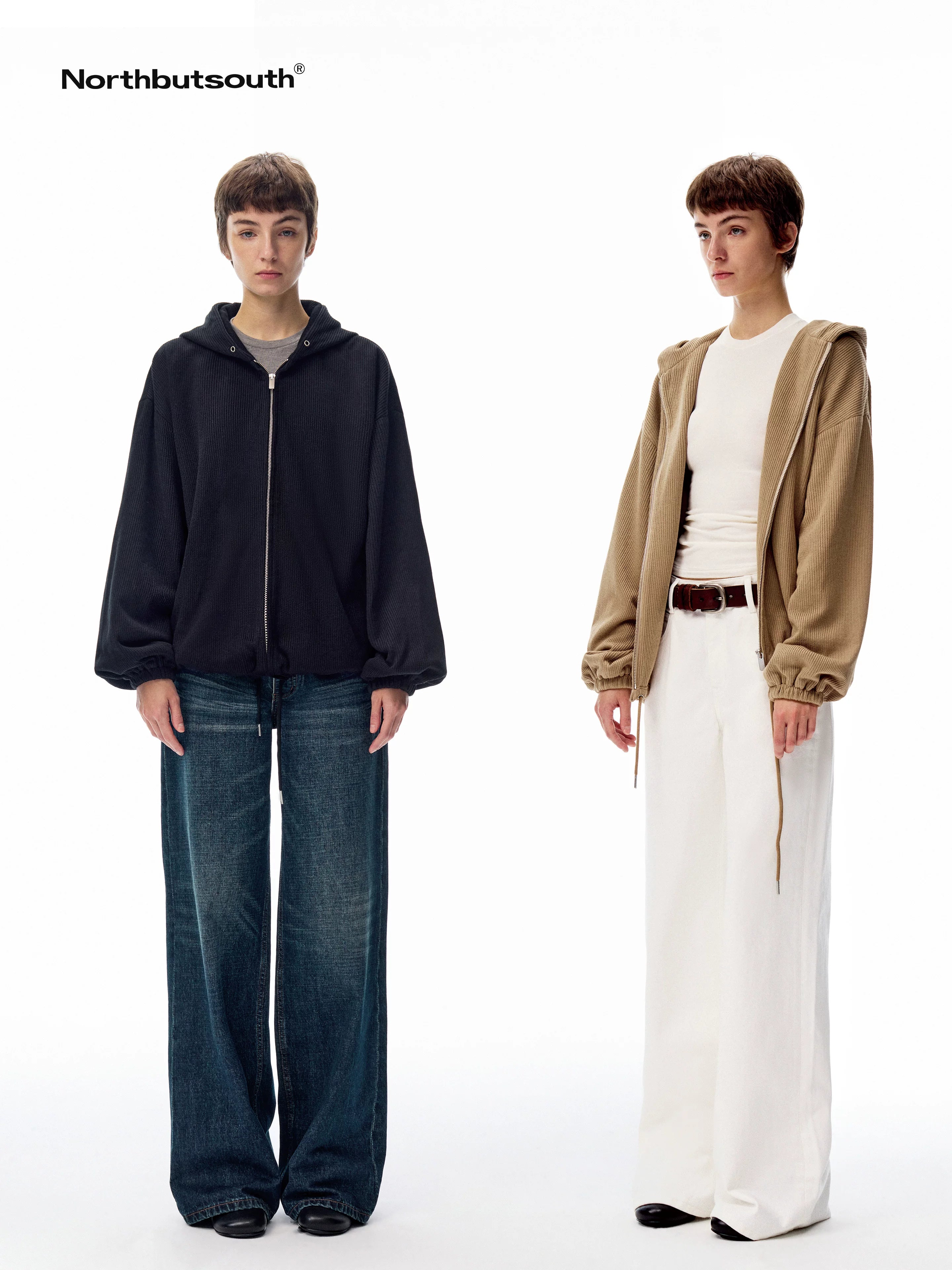 Ribbed Texture Relaxed Casual Women&